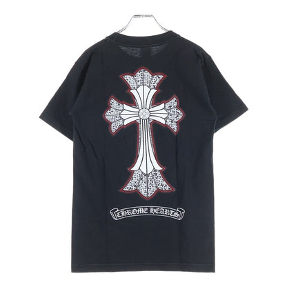Chrome Hearts Vintage Dbl Short Sleeve Tee Double CH Cross Neck Logo Print Crew