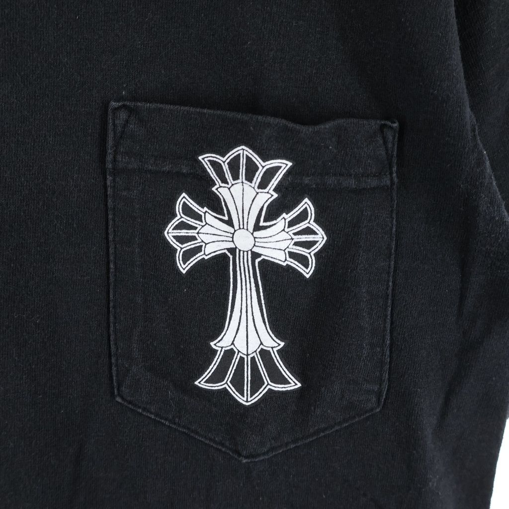 Chrome Hearts Vintage Dbl Short Sleeve Tee Double CH Cross Neck Logo Print Crew — view 5