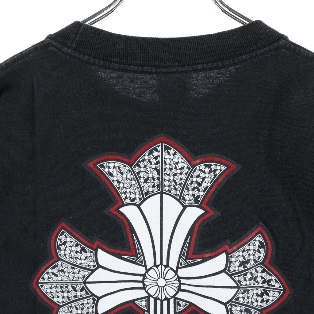 Chrome Hearts Vintage Dbl Short Sleeve Tee Double CH Cross Neck Logo Print Crew — view 4