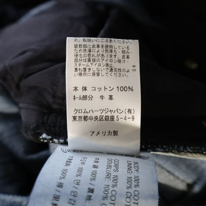 Chrome Hearts 5 Pkt Flare Denim Pants Cross Ball Button Fly Indigo — view 8