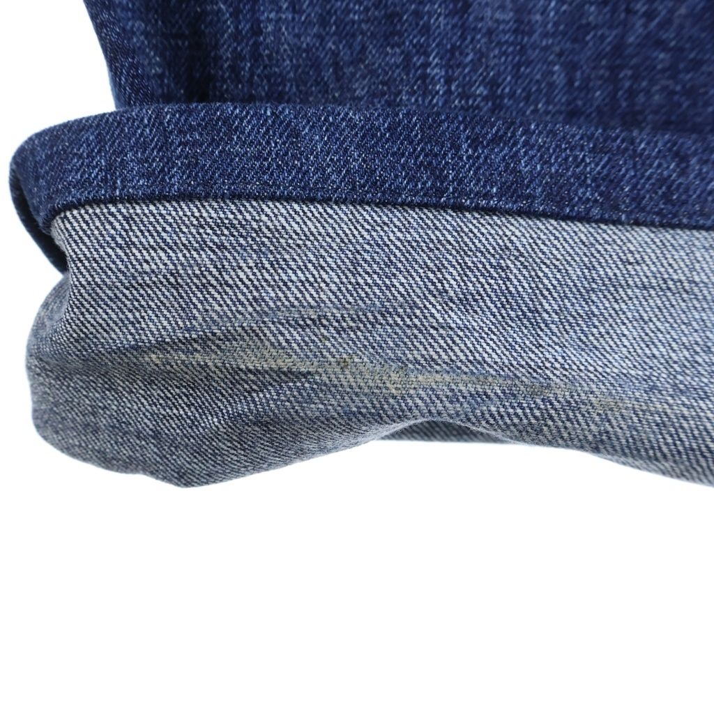 Chrome Hearts 5 Pkt Flare Denim Pants Cross Ball Button Fly Indigo — view 6