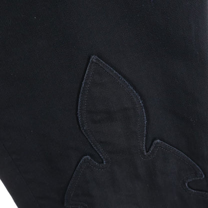 Chrome Hearts Vintage Flerknee Patch Denim Pants Black — view 3