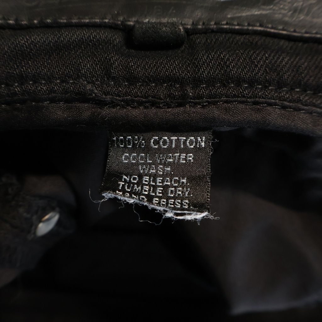 Chrome Hearts Vintage Flerknee Patch Denim Pants Black — view 8