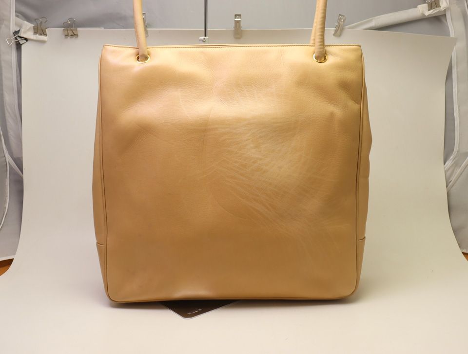 Chanel CC Logo Lambskin Tote Bag — view 2
