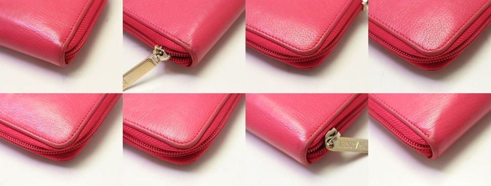 Chanel CC Logo Caviar Leather Zip Around Wallet — view 4