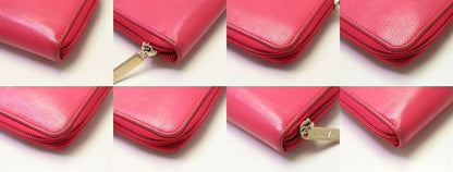 Chanel CC Logo Caviar Leather Zip Around Wallet — view 4