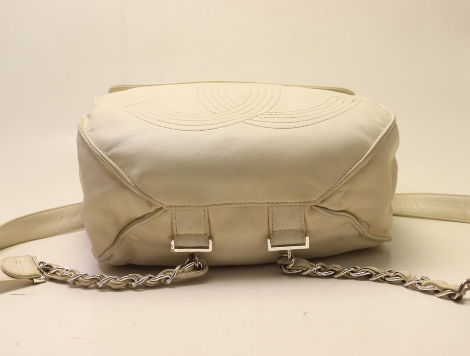 Chanel CC Logo Lambskin Backpack — view 3