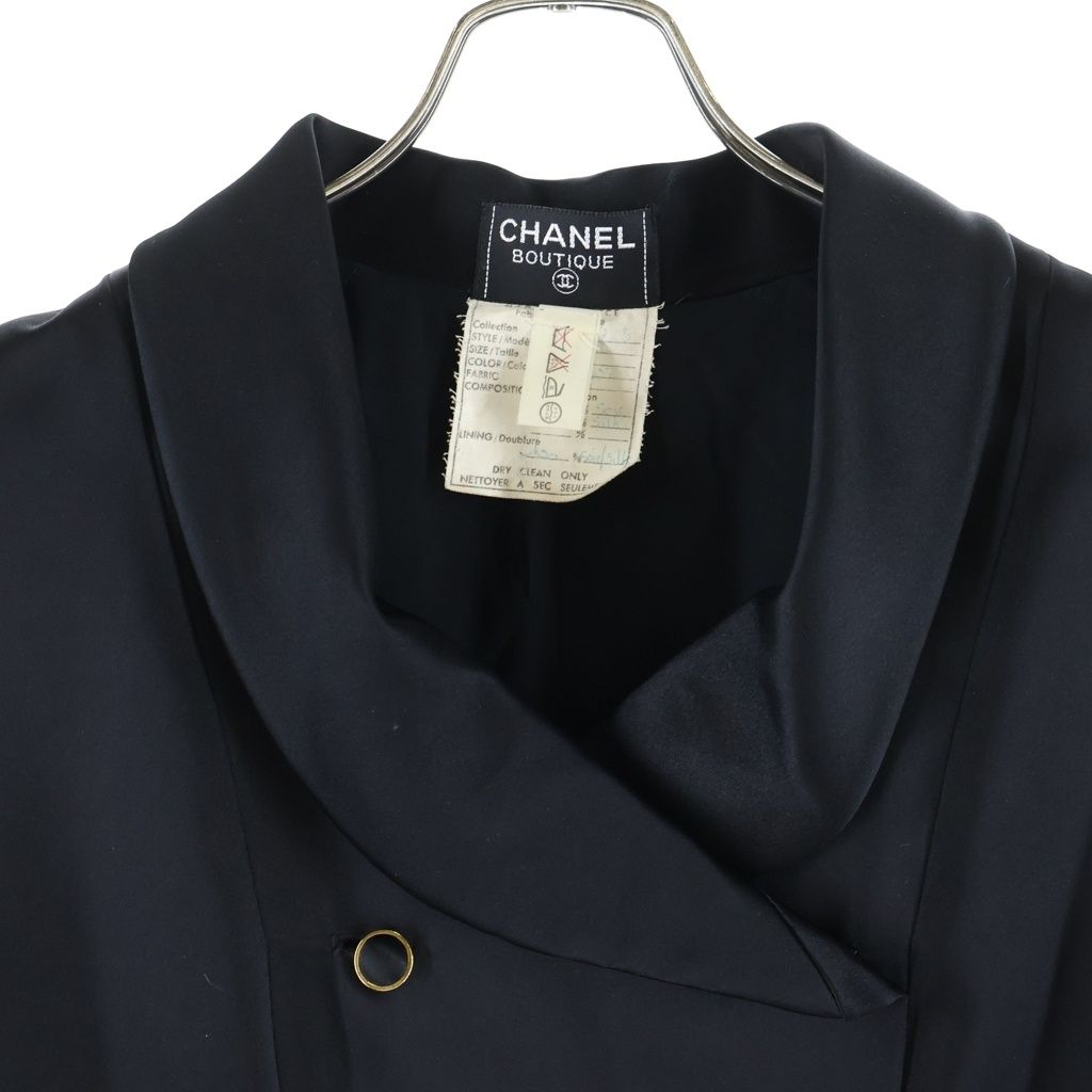 Chanel Boutique Dress Black Silk — view 3