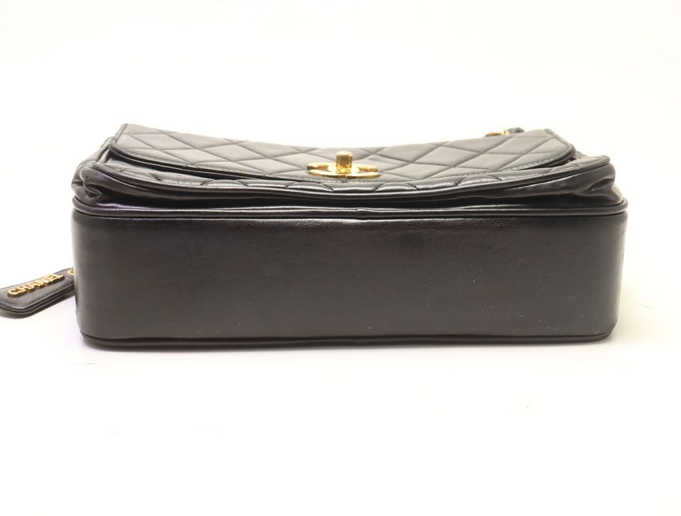 Chanel Quilted Lambskin Chain Shoulder Bag — view 3