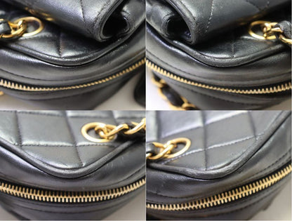 Chanel Quilted Lambskin Chain Shoulder Bag — view 7