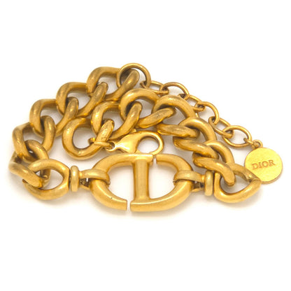 Dior CD Navy Bracelet Gold Tone Metal 22.5 — view 5