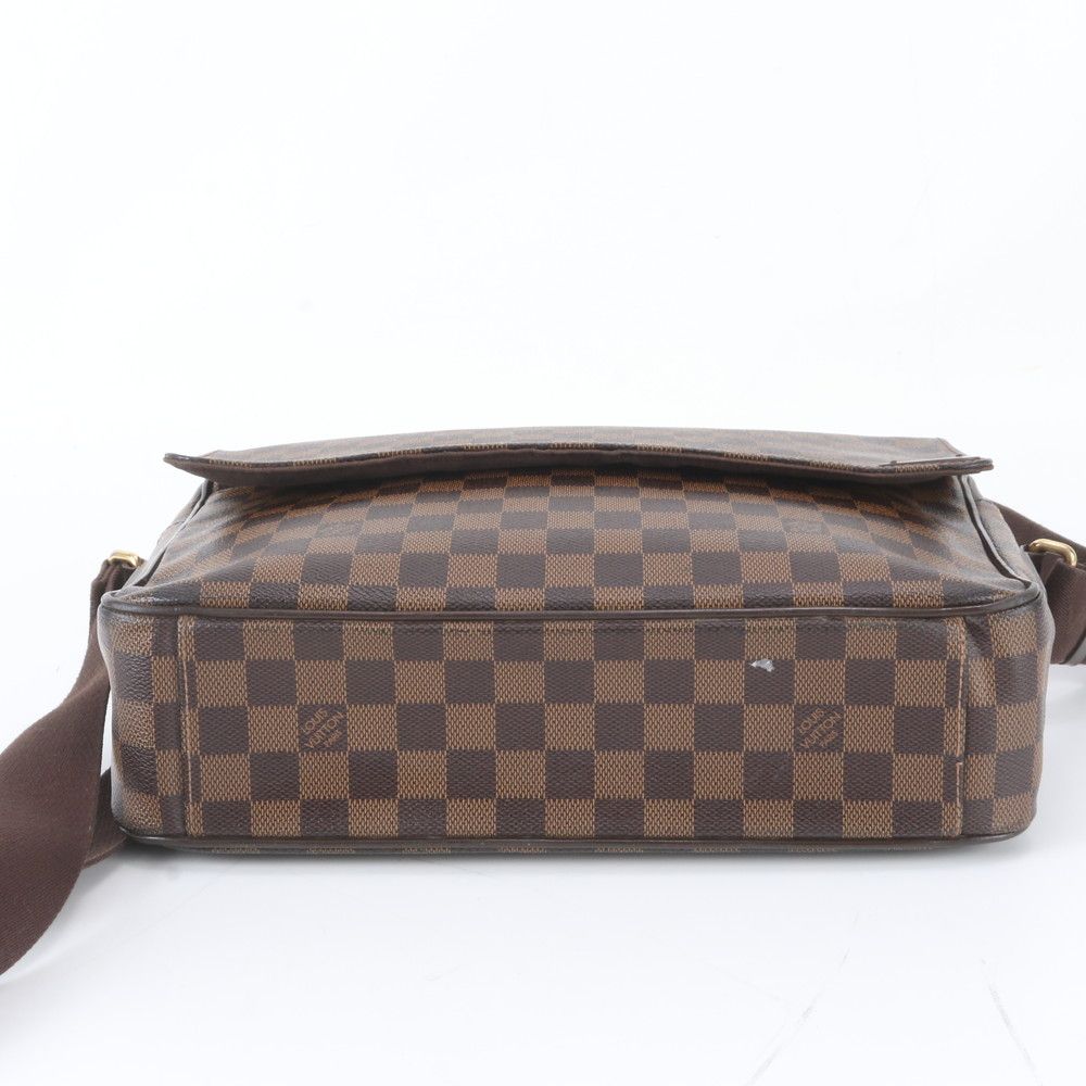Louis Vuitton Damier Shelton MM Leather Shoulder Bag Crossbody Messenger — view 5
