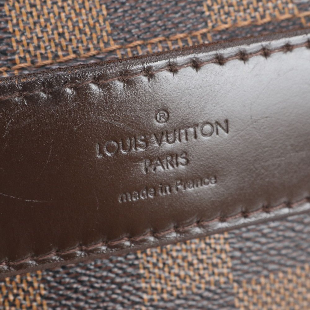 Louis Vuitton Damier Shelton MM Leather Shoulder Bag Crossbody Messenger — view 8