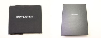 Saint Laurent Envelope Gray Leather Chain Shoulder Bag — view 8