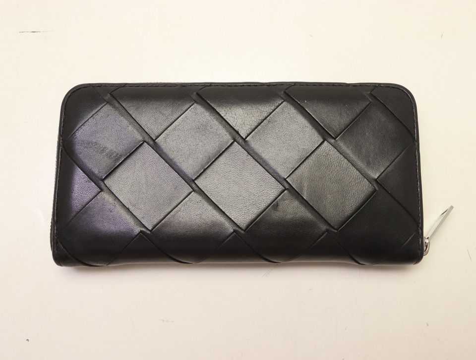 Bottega Veneta Maxi Intrecciato Leather Zip Around Wallet — view 2