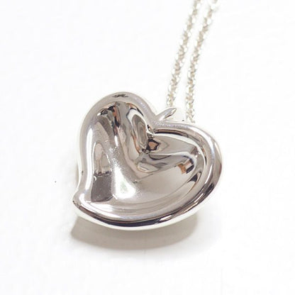 Tiffany & Co Elsa Peretti Curved Heart Pendant Sterling Silver 41.5 — view 3