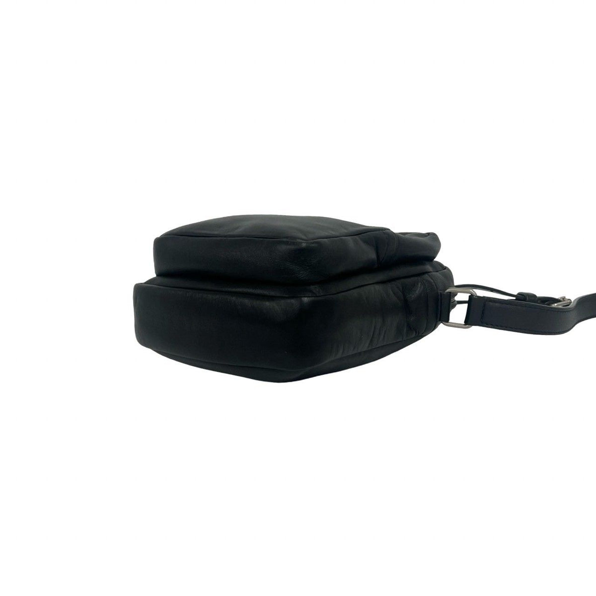 Saint Laurent Paris Sid Logo Leather Shoulder Bag Pochette Crossbody Black — view 8