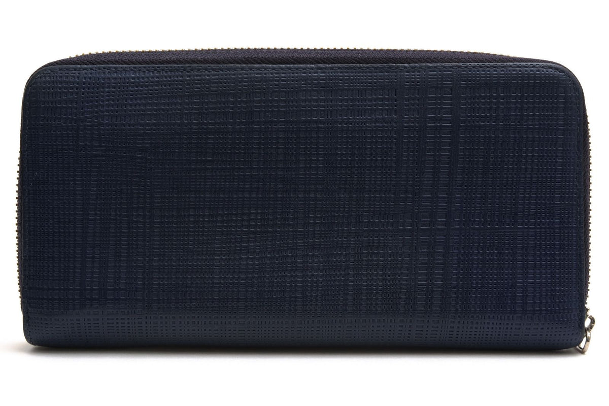Loewe Wallet Leather Navy Zip Around Anagram Embossed Coin Purse Round — view 2