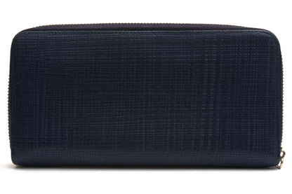 Loewe Wallet Leather Navy Zip Around Anagram Embossed Coin Purse Round — view 2