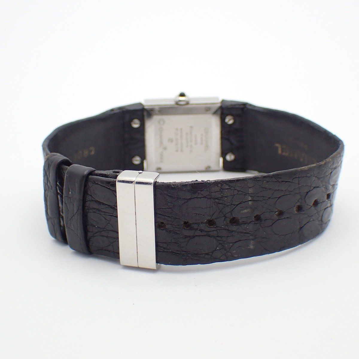 Chanel Quilted Quartz Watch Black Dial Leather Strap D Buckle — view 3