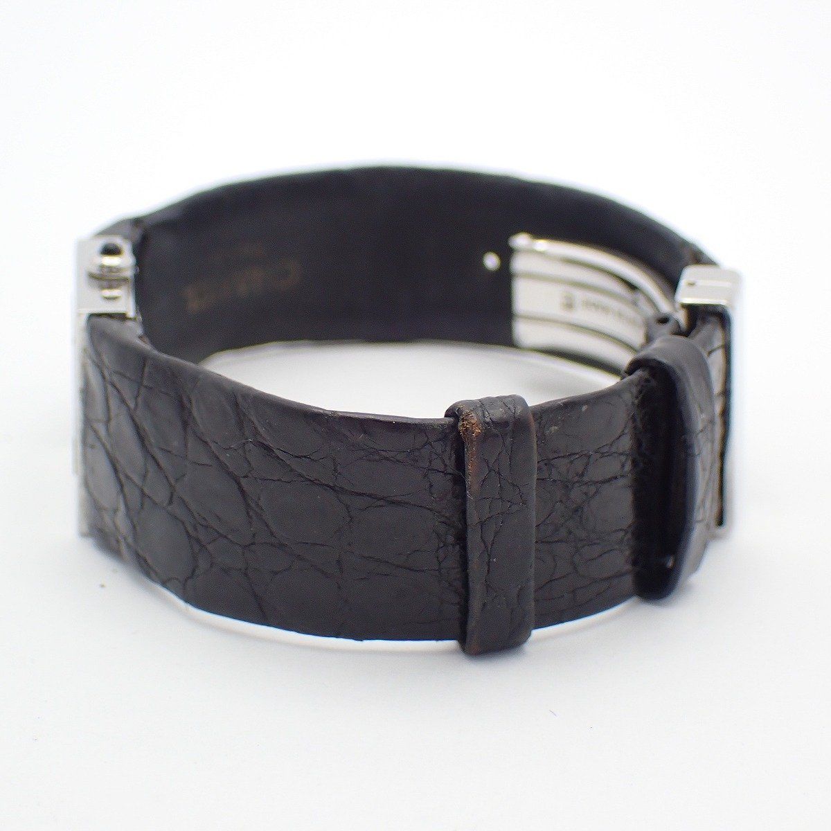 Chanel Quilted Quartz Watch Black Dial Leather Strap D Buckle — view 5