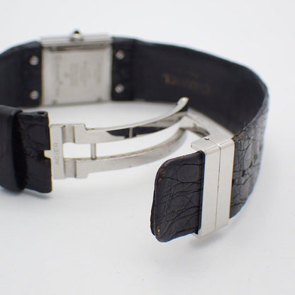 Chanel Quilted Quartz Watch Black Dial Leather Strap D Buckle — view 6
