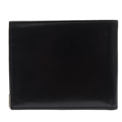 Prada Wallet Leather Black Portatrucco Vitello Box Billfold No Coin Purse Bifold — view 2