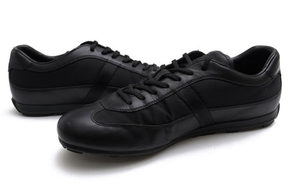 Prada Sneakers Low Cut Nylon Leather Black — view 3
