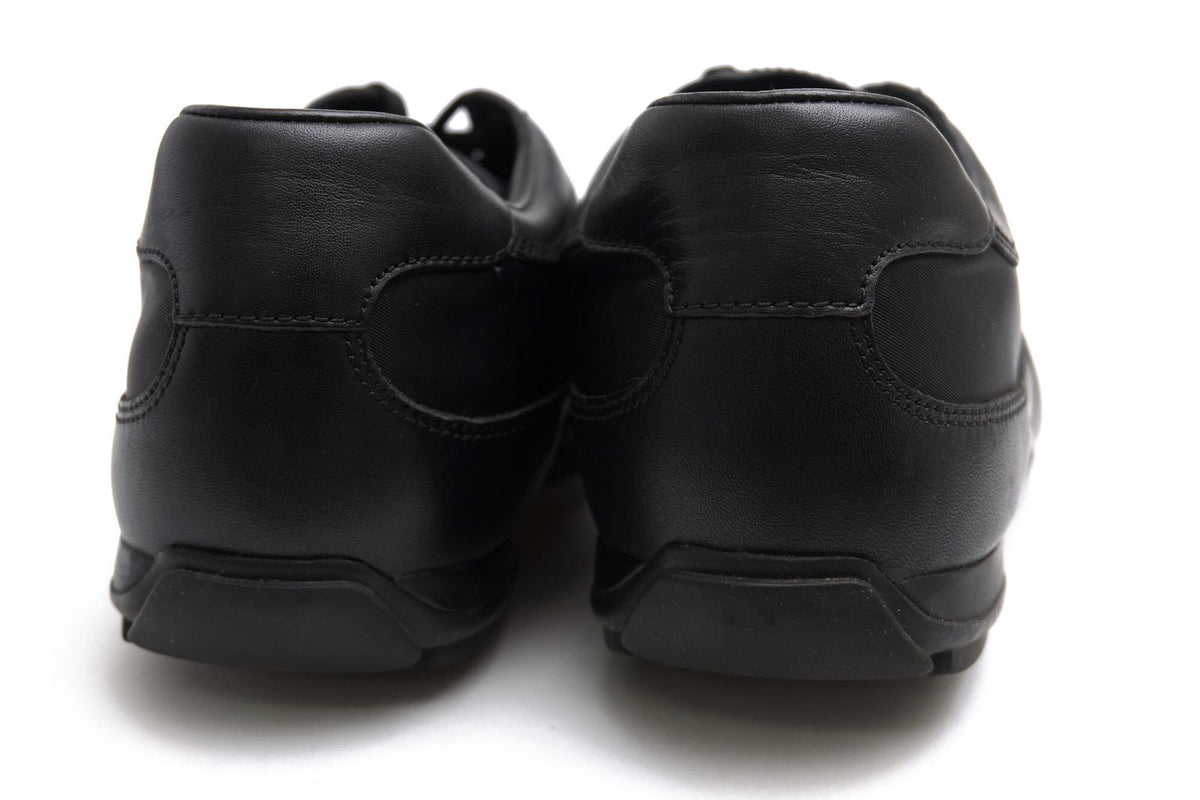 Prada Sneakers Low Cut Nylon Leather Black — view 4
