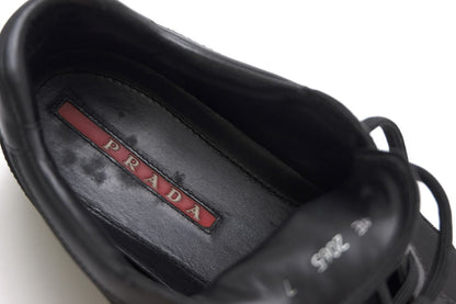 Prada Sneakers Low Cut Nylon Leather Black — view 7