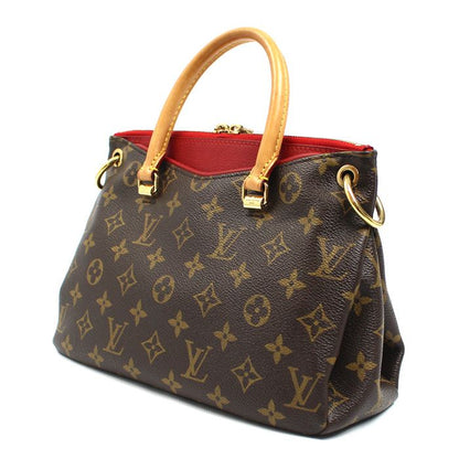 Louis Vuitton Pallas BB Shoulder Bag Monogram Brown Red — view 2