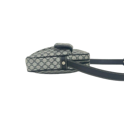 Celine Macadam Blason Triomphe Pattern Canvas Leather Shoulder Bag Pochette — view 6