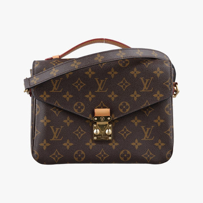 Louis Vuitton Pochette Metis MM Monogram Brown Canvas Handbag