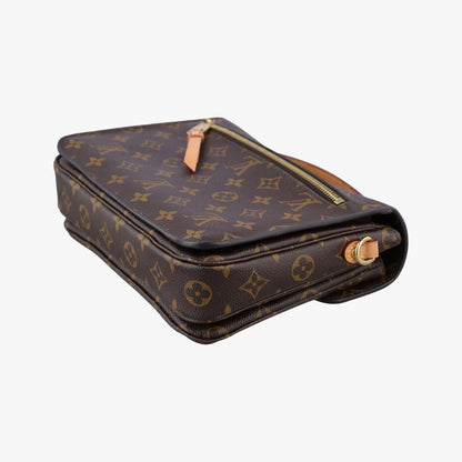 Louis Vuitton Pochette Metis MM Monogram Brown Canvas Handbag — view 6
