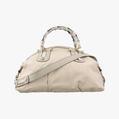 Gucci Bamboo Pop Beige Leather