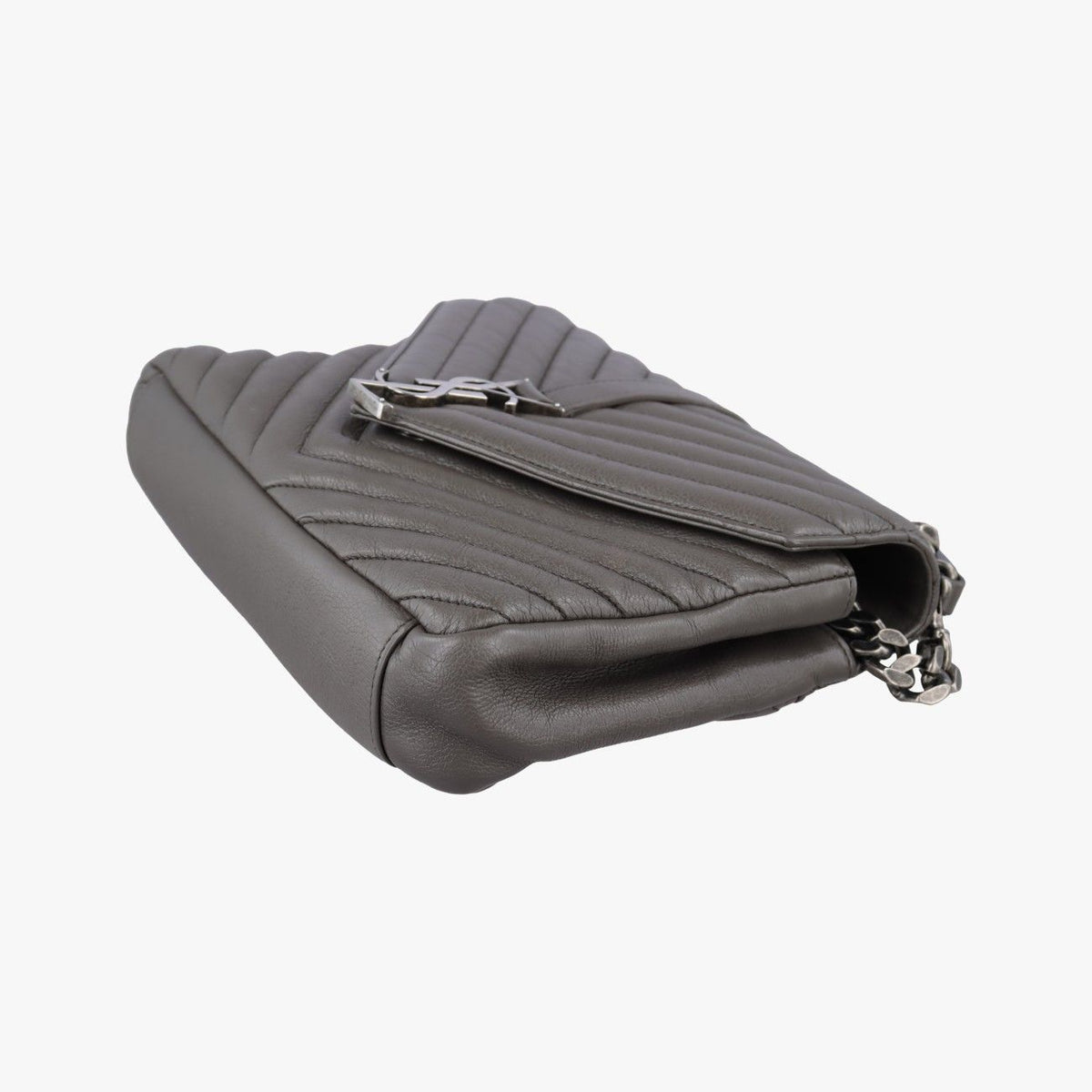 Saint Laurent Carre Gray Leather — view 4