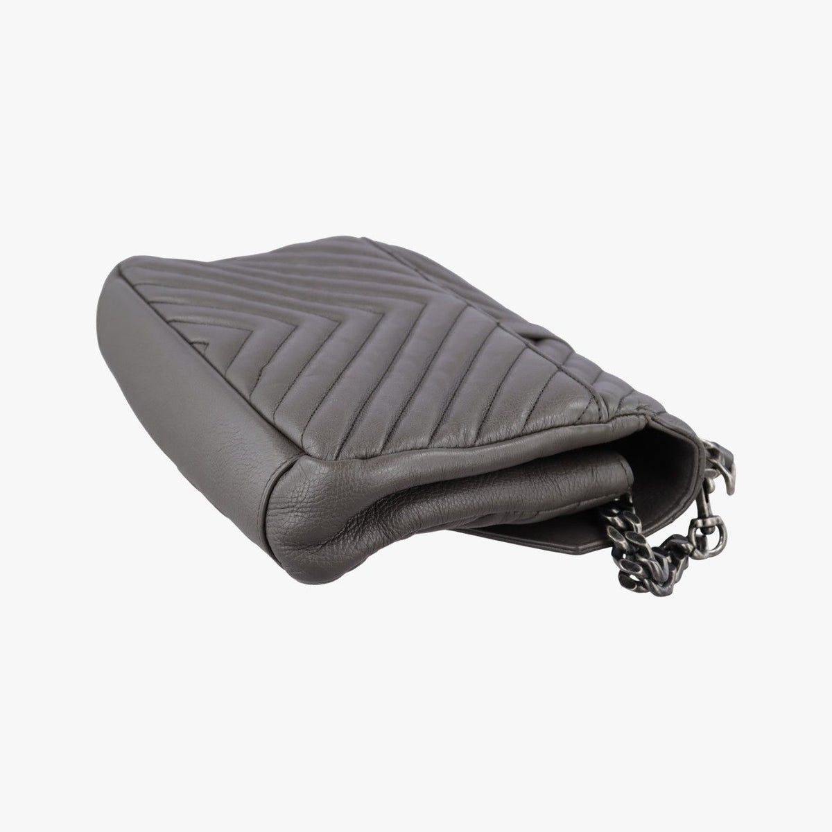 Saint Laurent Carre Gray Leather — view 6
