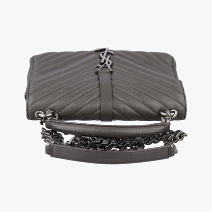 Saint Laurent Carre Gray Leather — view 8