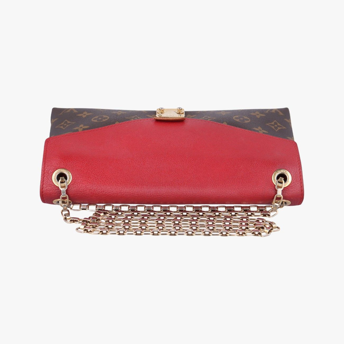 Louis Vuitton Pallas Chain Monogram Brown Cerise Canvas Calfskin Handbag — view 8