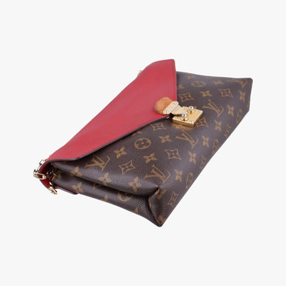 Louis Vuitton Pallas Chain Monogram Brown Cerise Canvas Calfskin Handbag — view 5