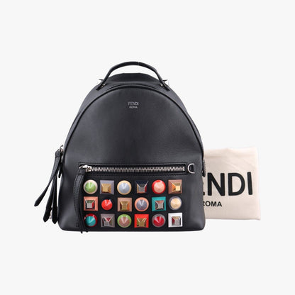 Fendi Multi Studs by the Way Black Backpack