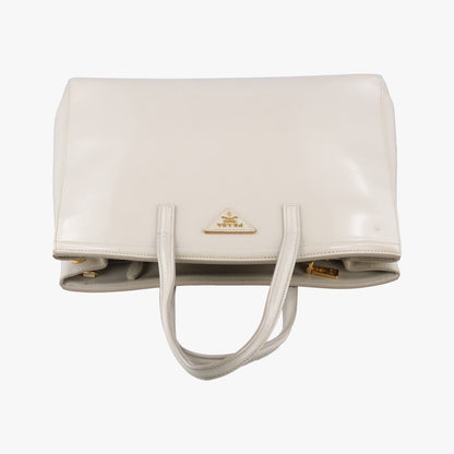 Prada Parabola Tote Bag White Patent 14 VI — view 8