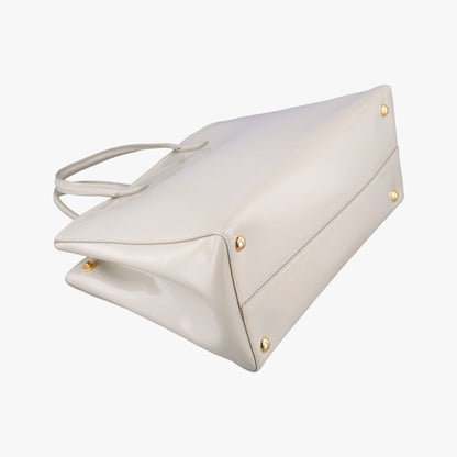 Prada Parabola Tote Bag White Patent 14 VI — view 7