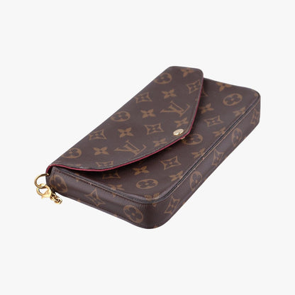 Louis Vuitton Pochette Felicie Monogram Brown Canvas — view 5