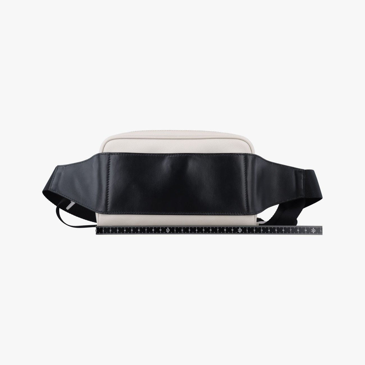 Prada Triangle Logo White Saffiano Leather 56 Handbag — view 2