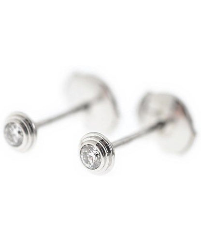 Cartier D'amour Earrings XS 18k White Gold Diamond New