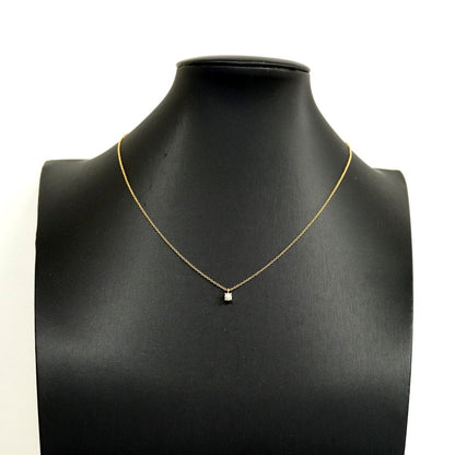 Tiffany & Co Necklace Solitaire Pink Gold Diamond — view 6