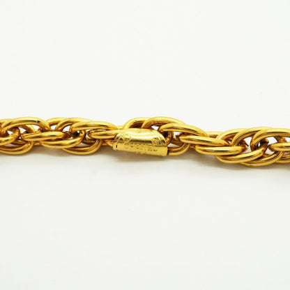 Chanel Necklace Vintage Logo Mademoiselle Gold Plated — view 5