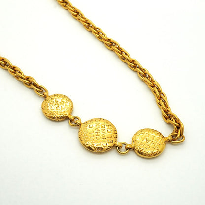 Chanel Necklace Vintage Logo Mademoiselle Gold Plated — view 2