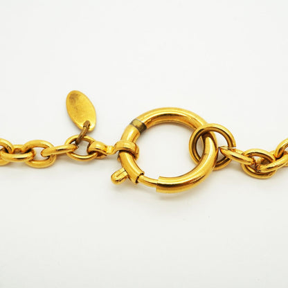 Chanel Necklace Vintage CC Logo Round Circle Gold Plated — view 4